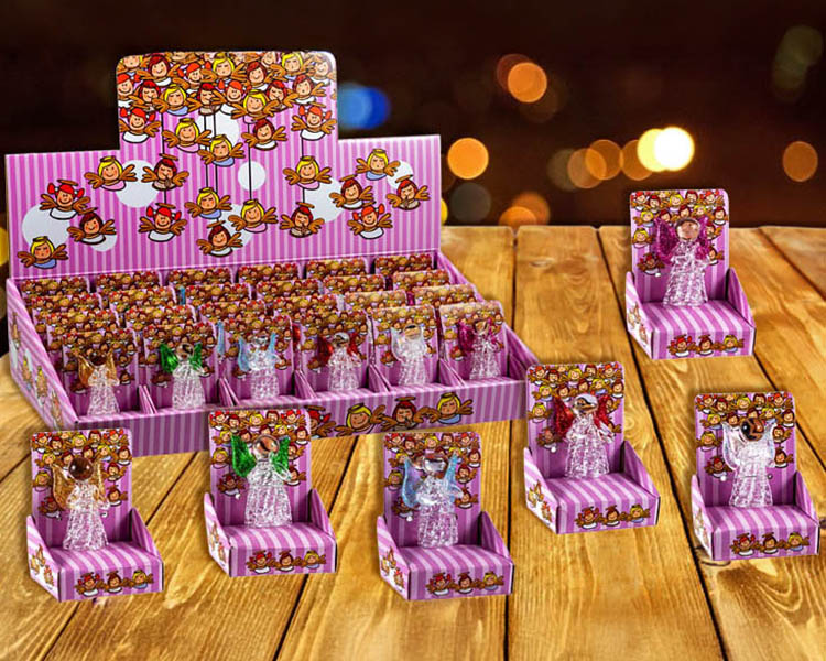 Display ángeles de cristal para colgar