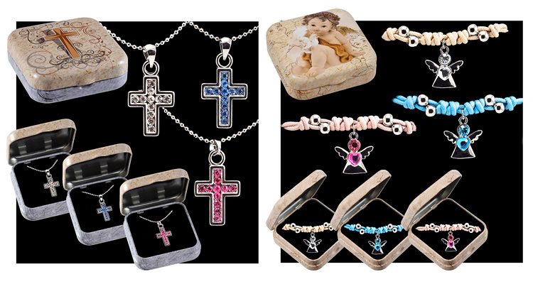 Collar pulseras religioso